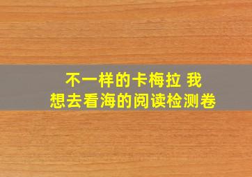 不一样的卡梅拉 我想去看海的阅读检测卷